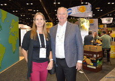 Jennifer Olmstead and Robert Verloop with the California Walnut Commission are walking the show.